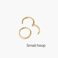 Seamless hoops, 2 sizes