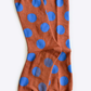 Panhandle polka dot crew socks, brown