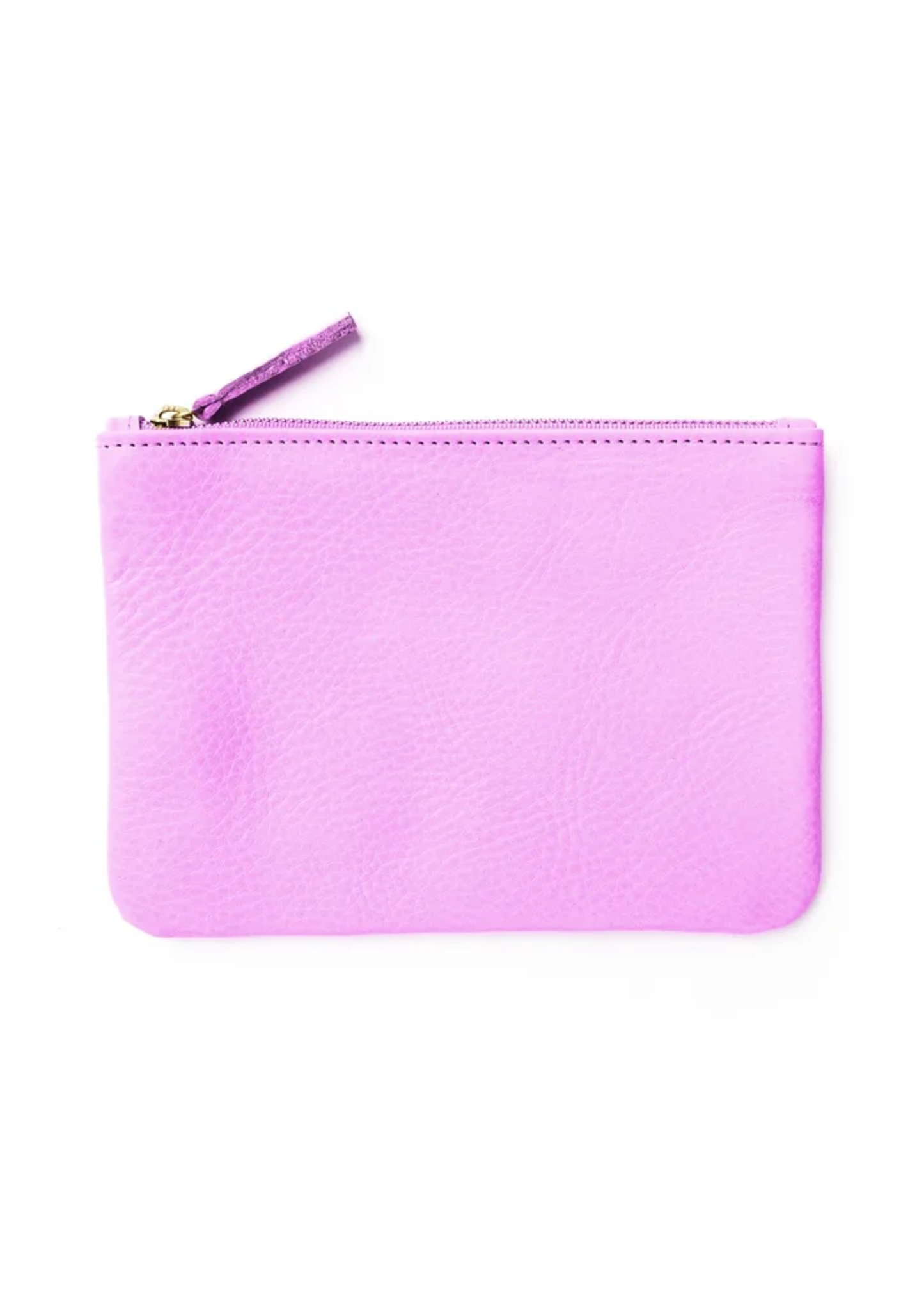 Zipper pouch, sorbet leather