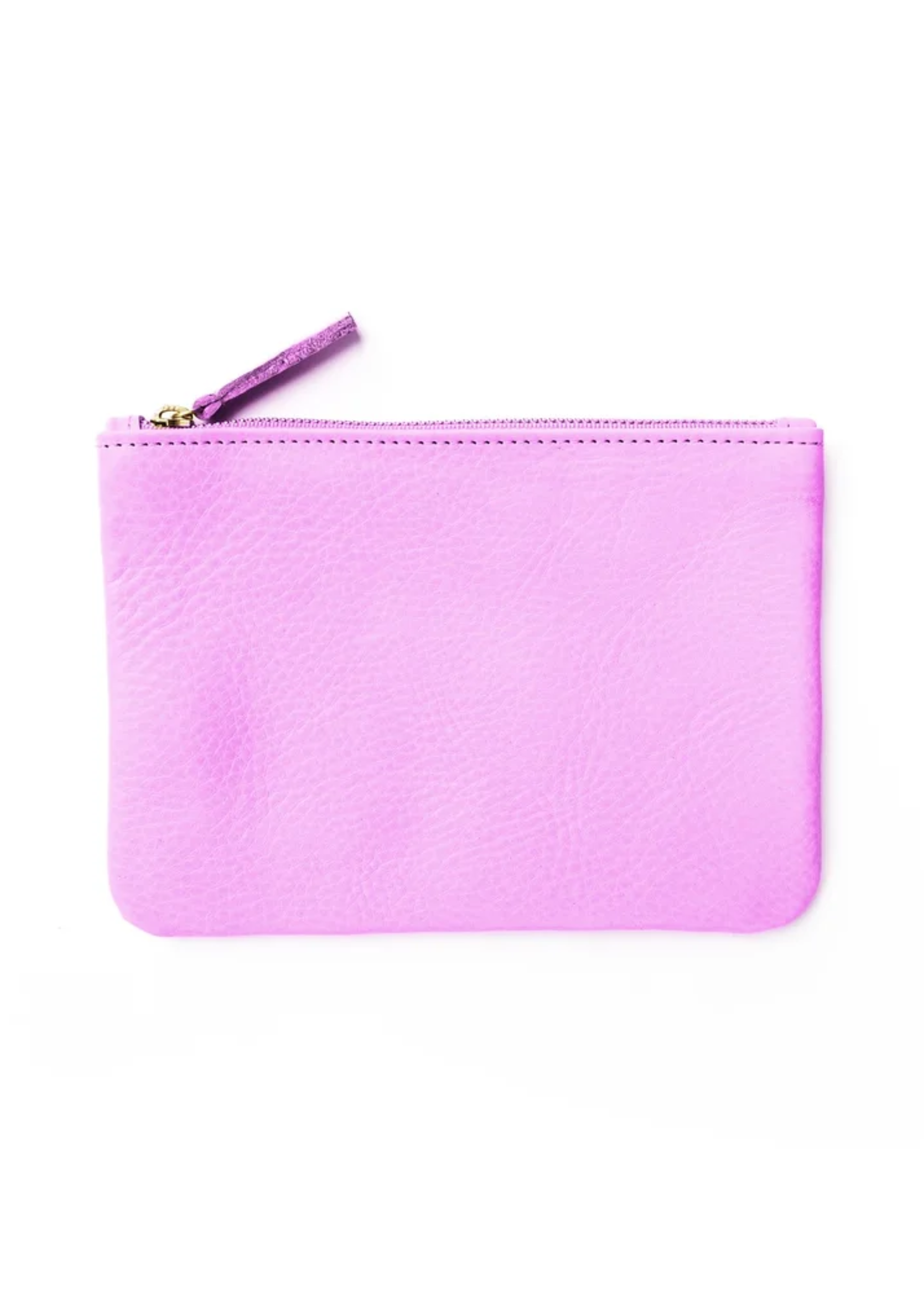 Zipper pouch, sorbet leather