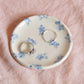 Forget me not ring dish, blue