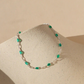 Emerald gemlink bracelet