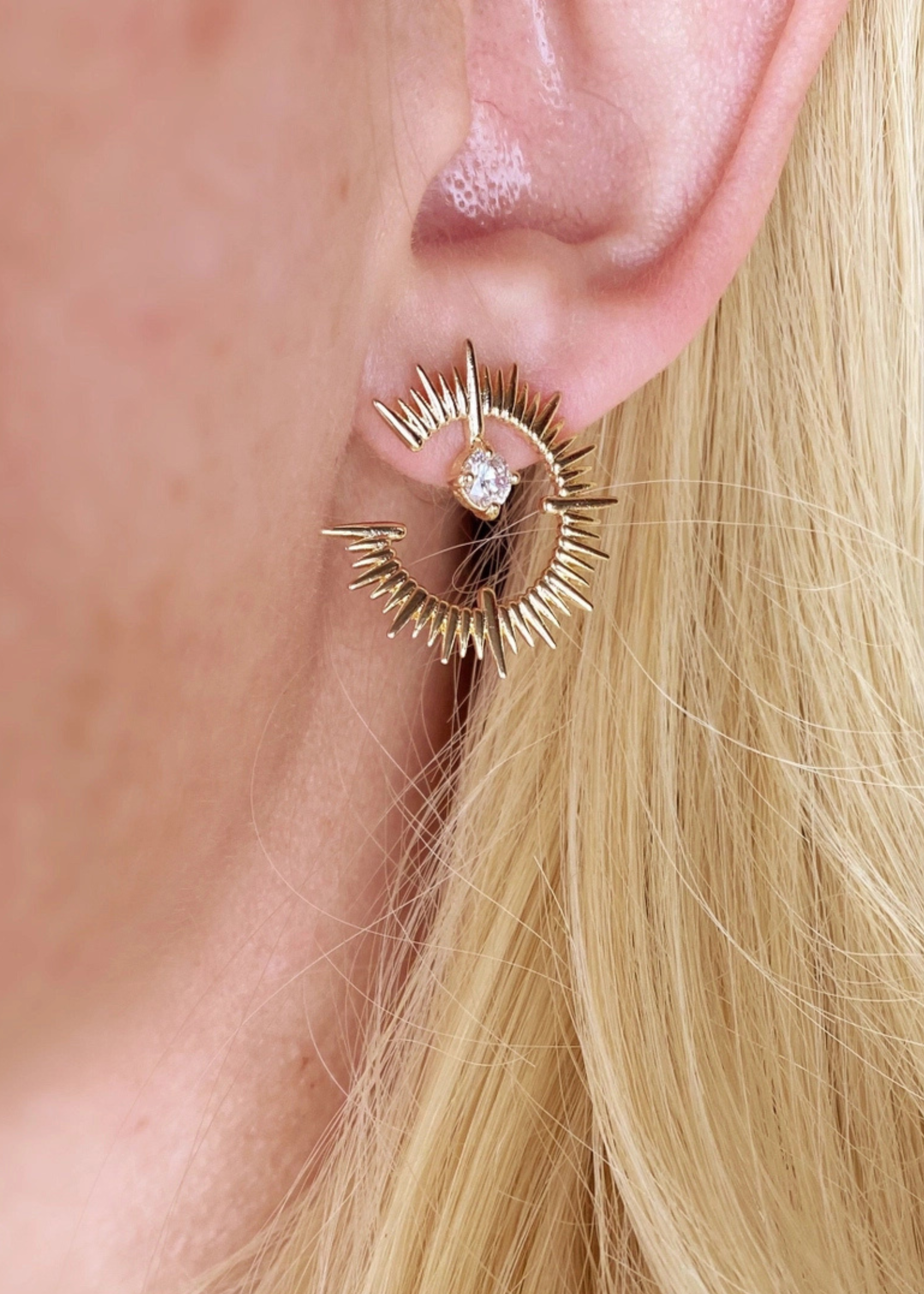 Spiked stud earrings