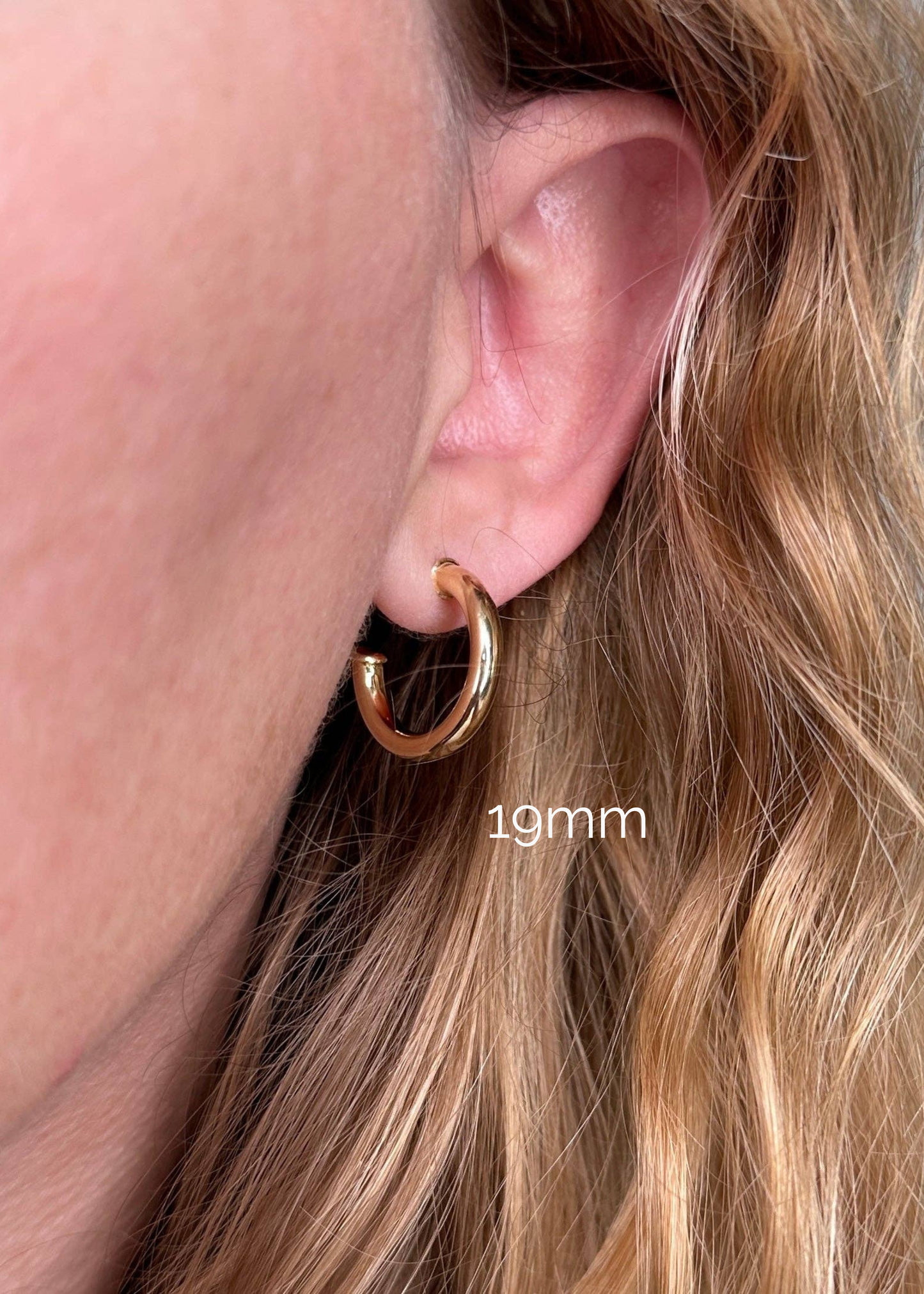 Classic tube earrings, 3 sizes