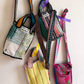 Xoti mini zero waste quilted kantha bag, 2-way/reversible