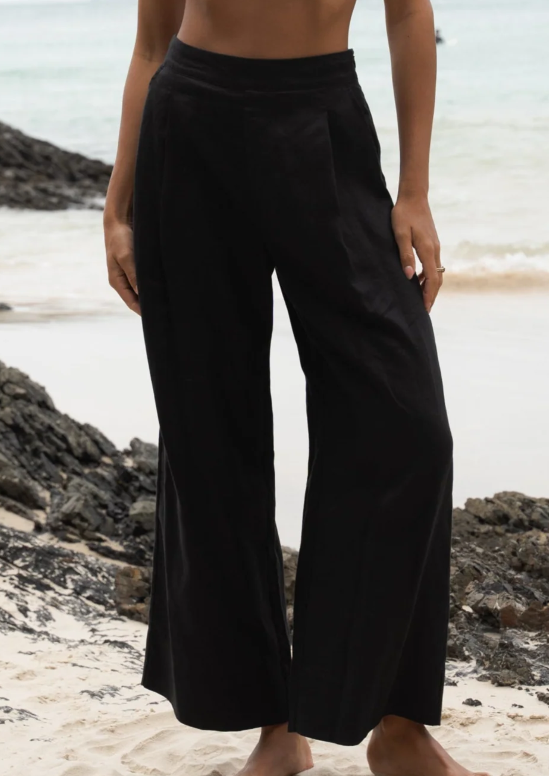 Ivy linen crop pants