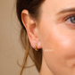 Bamboo hoop earrings, 3 sizes