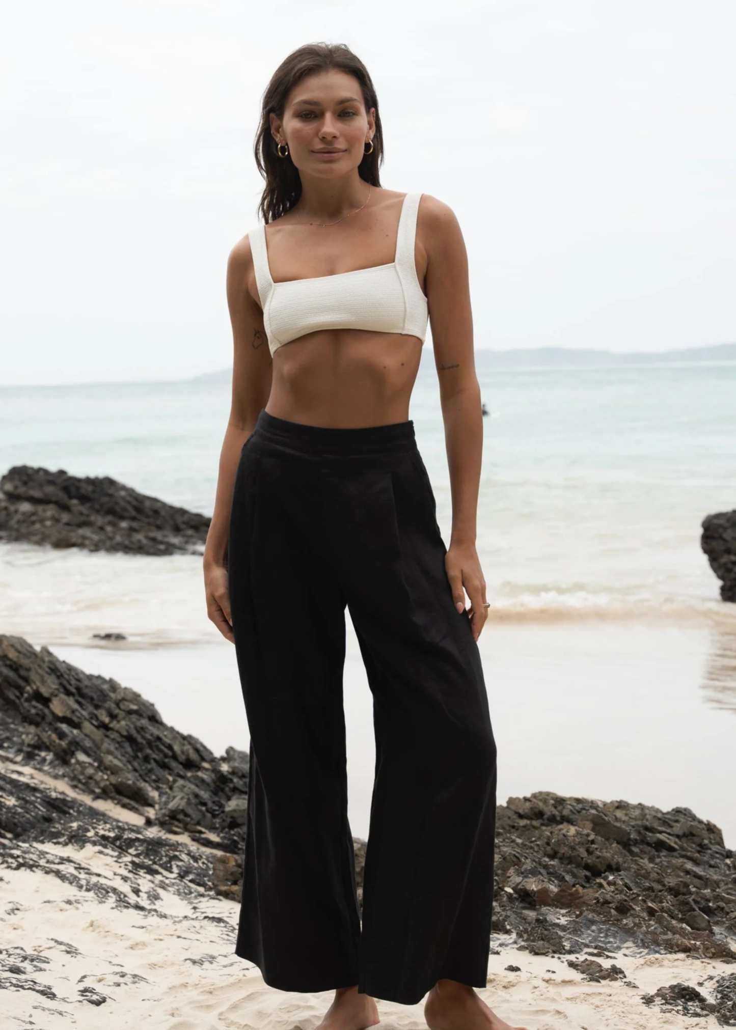Ivy linen crop pants