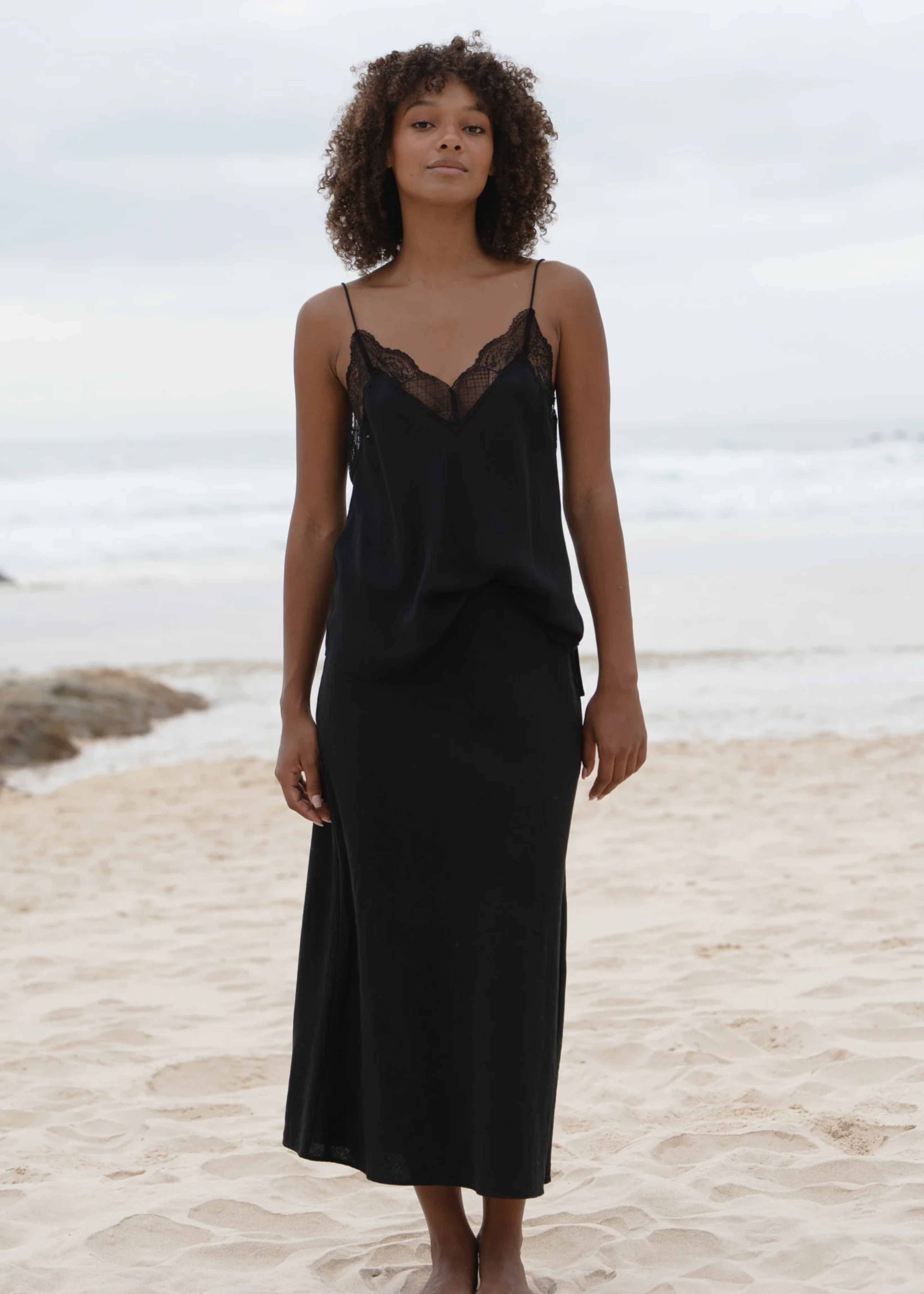Riley linen skirt