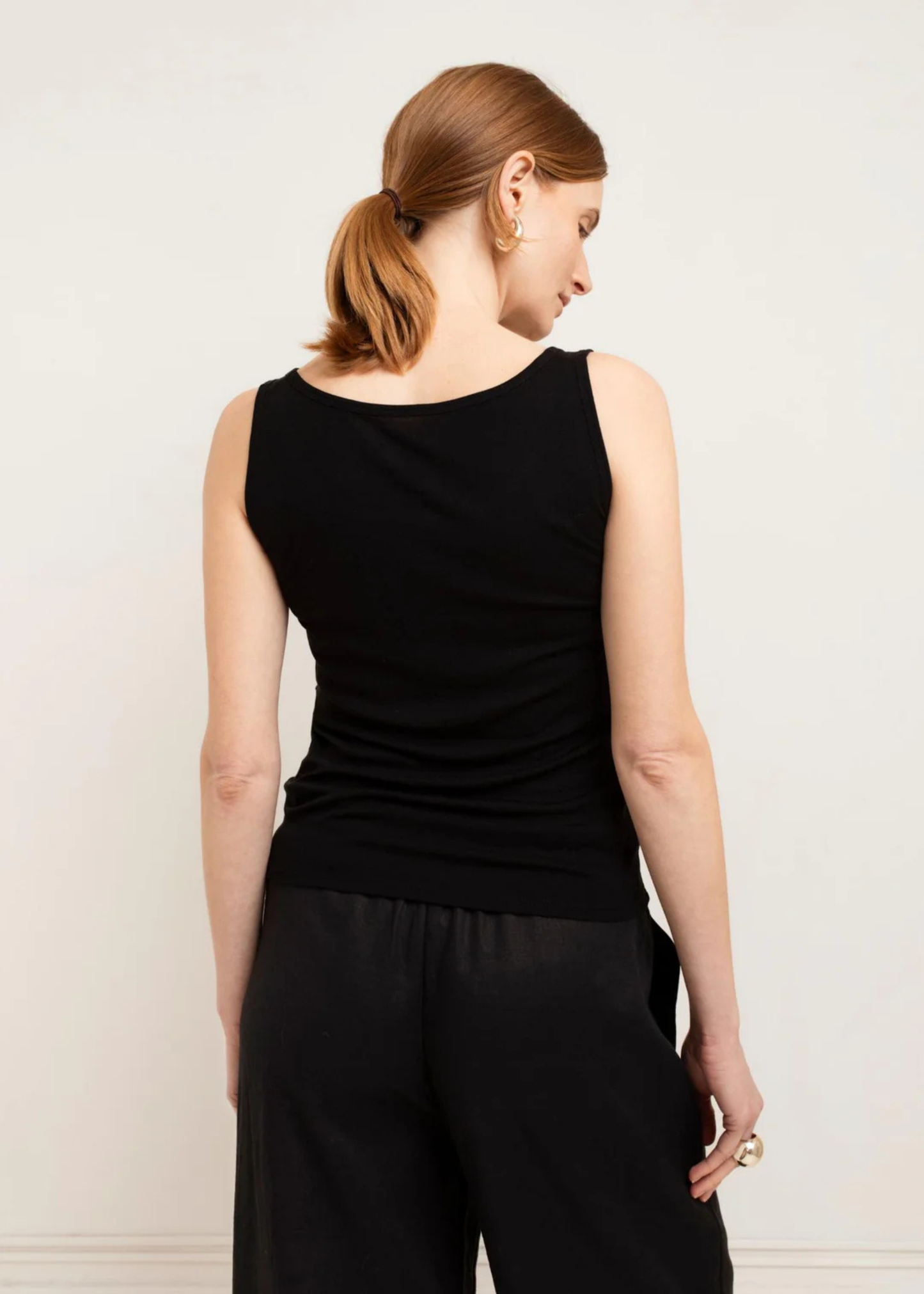 Sana sheer tank, black