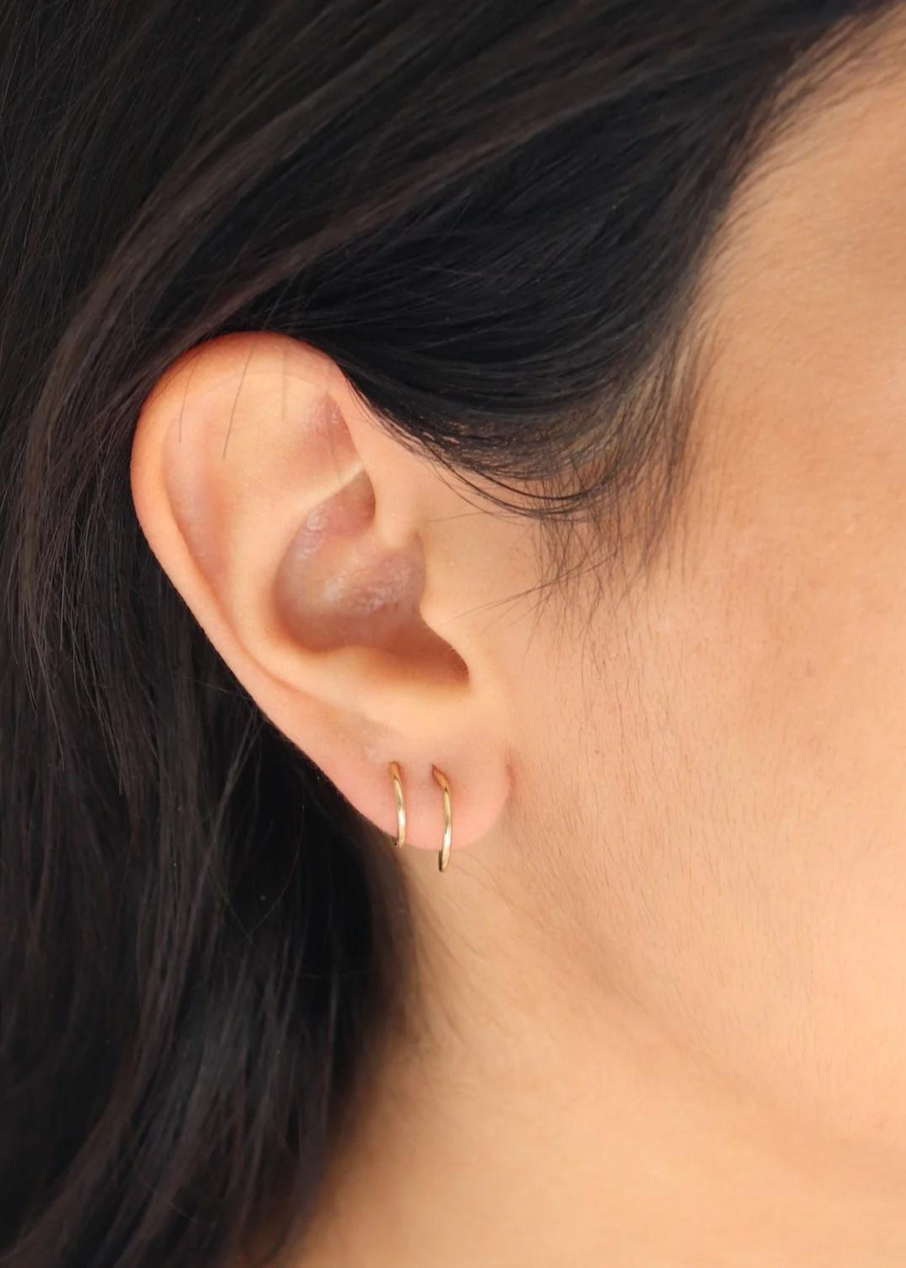 Mini double hoop twists