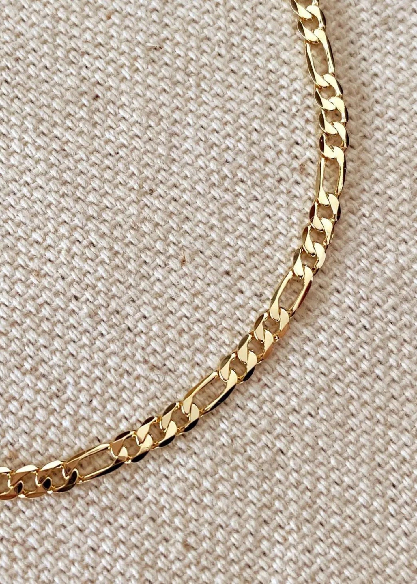 Flat figaro bracelet, 2.5mm