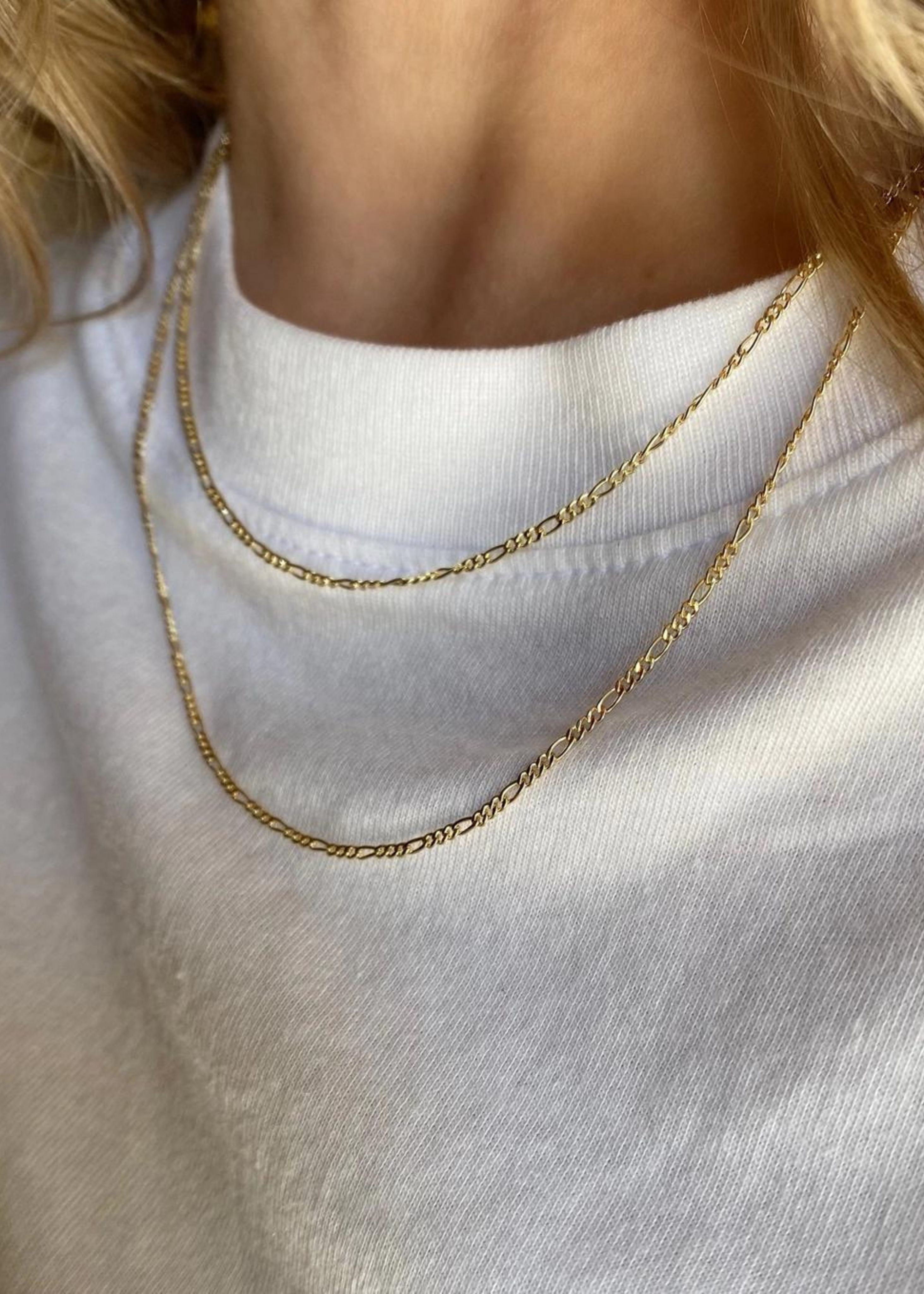 Thin figaro chain, 1.5mm