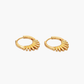 Geometric sunburst earrings