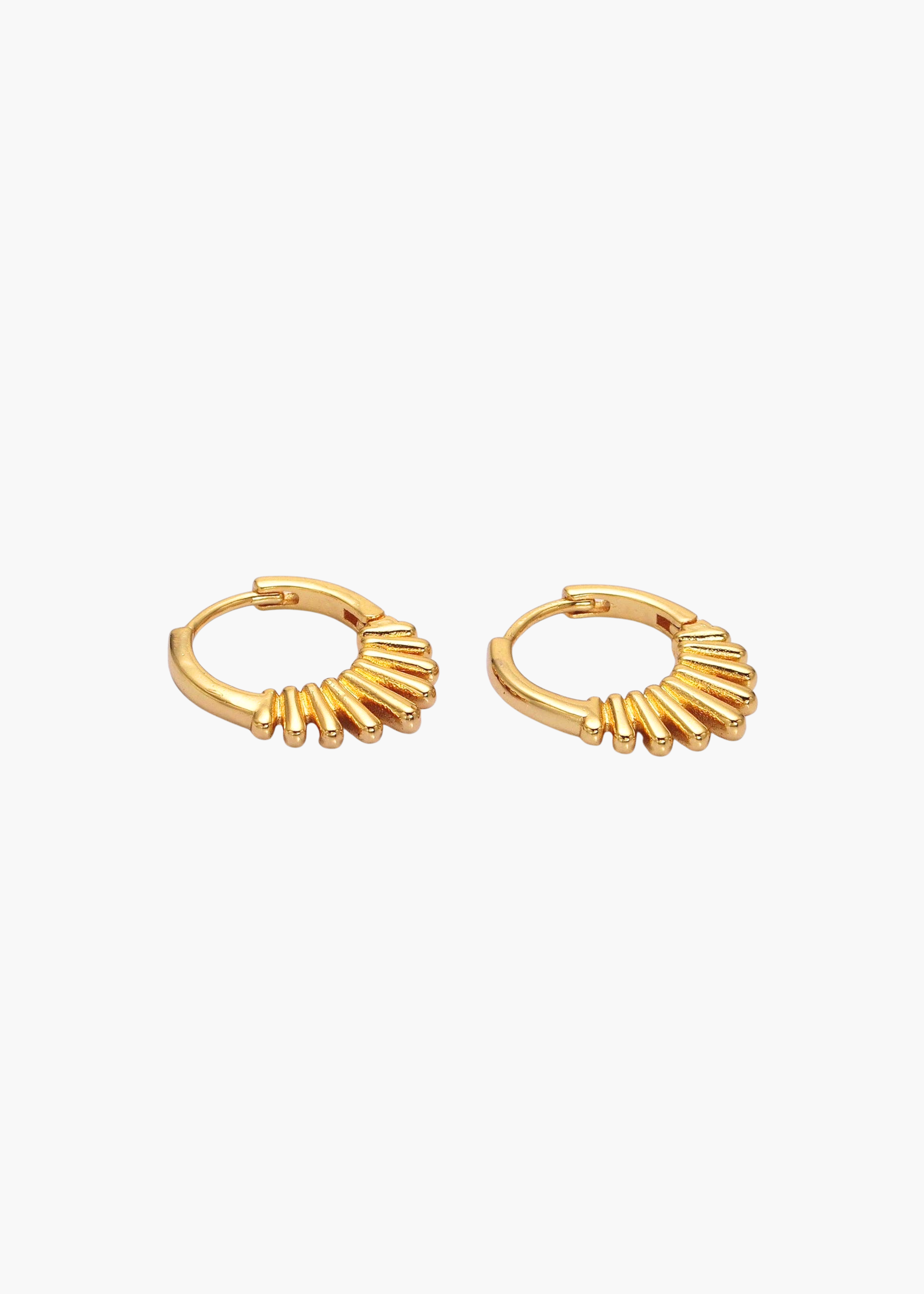 Geometric sunburst earrings