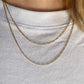 Thin figaro chain, 1.5mm