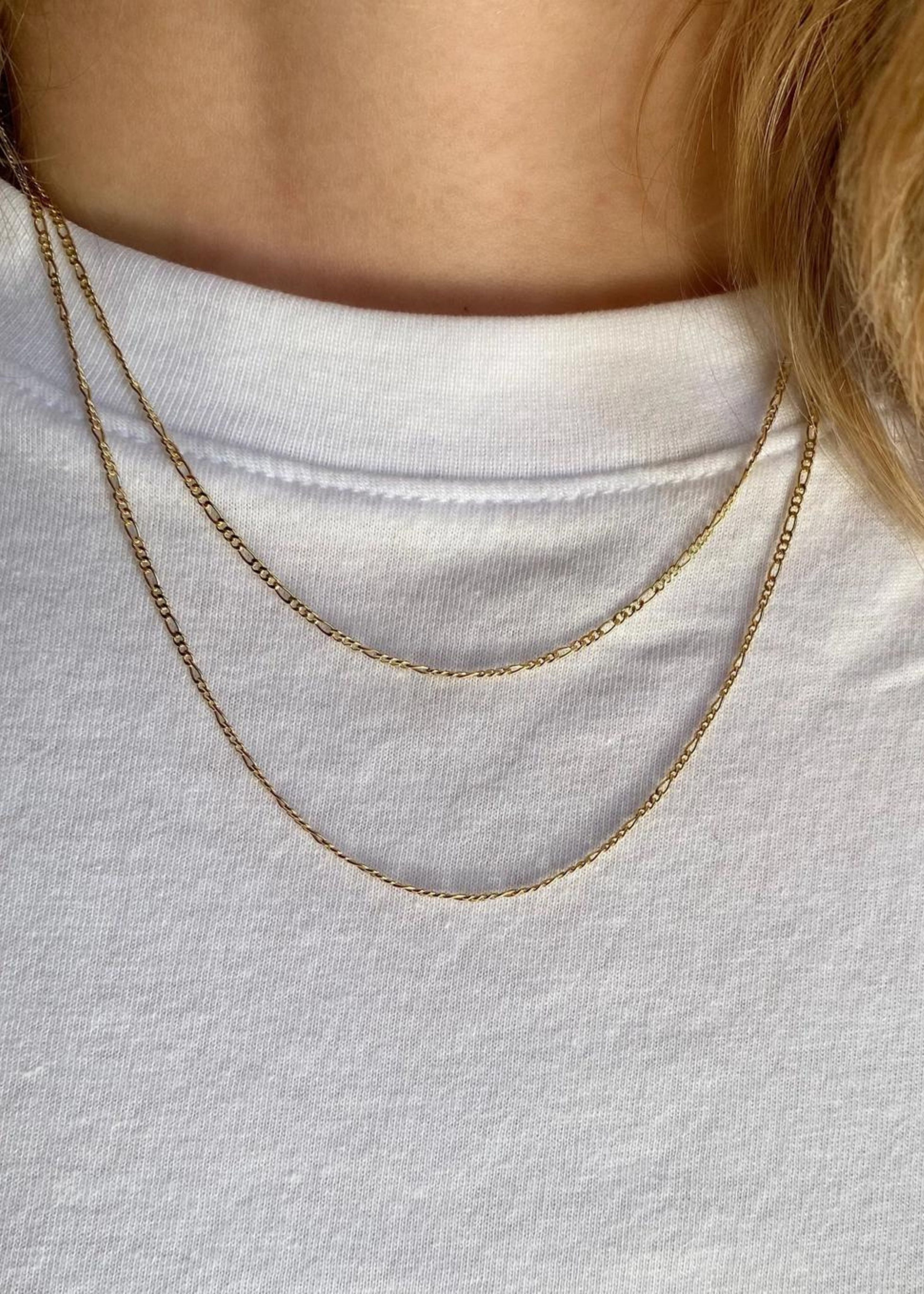 Thin figaro chain, 1.5mm
