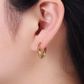 Geometric sunburst earrings