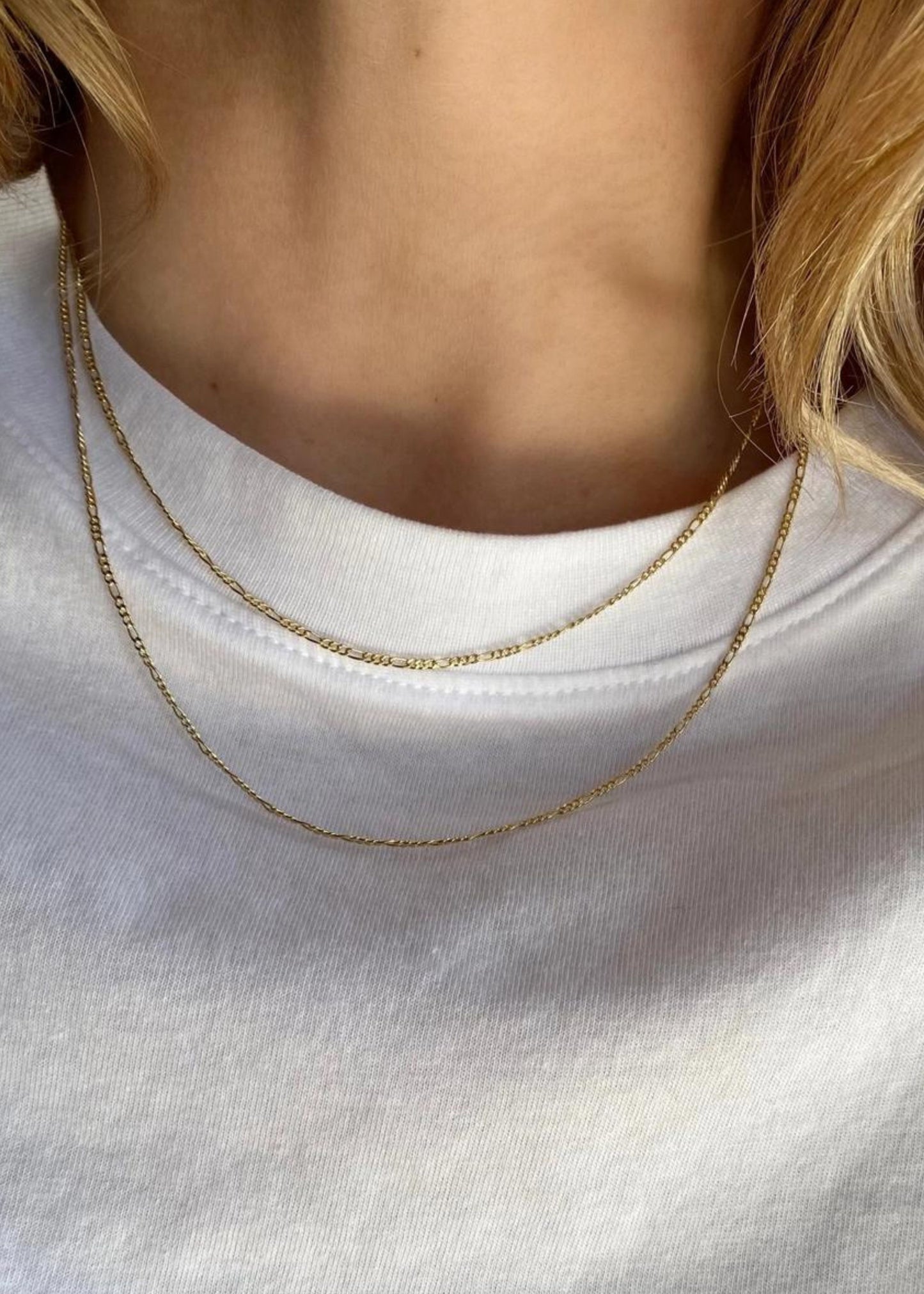 Thin figaro chain, 1.5mm