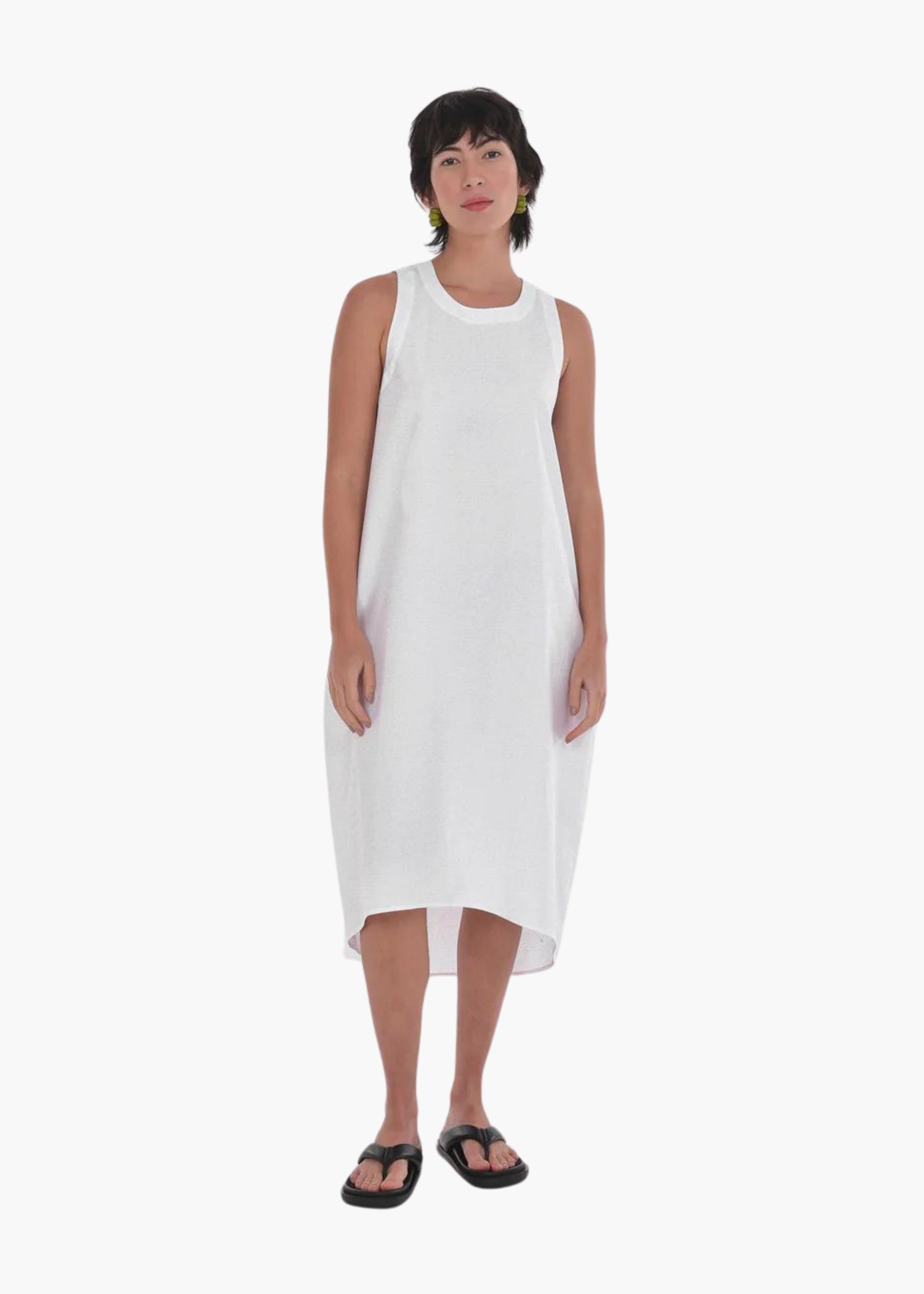 Gala dress, bright white
