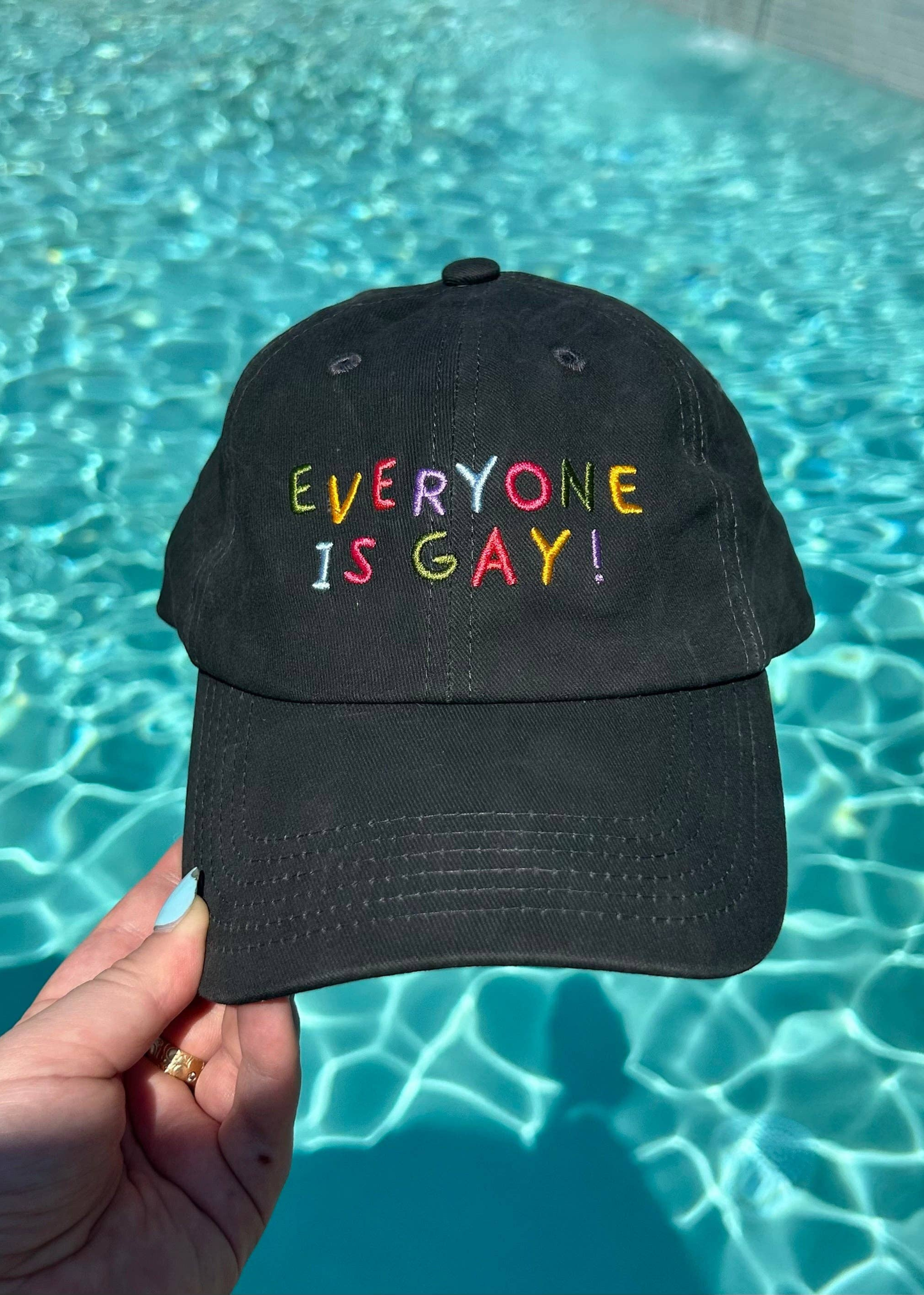 Everyone is gay baseball hat