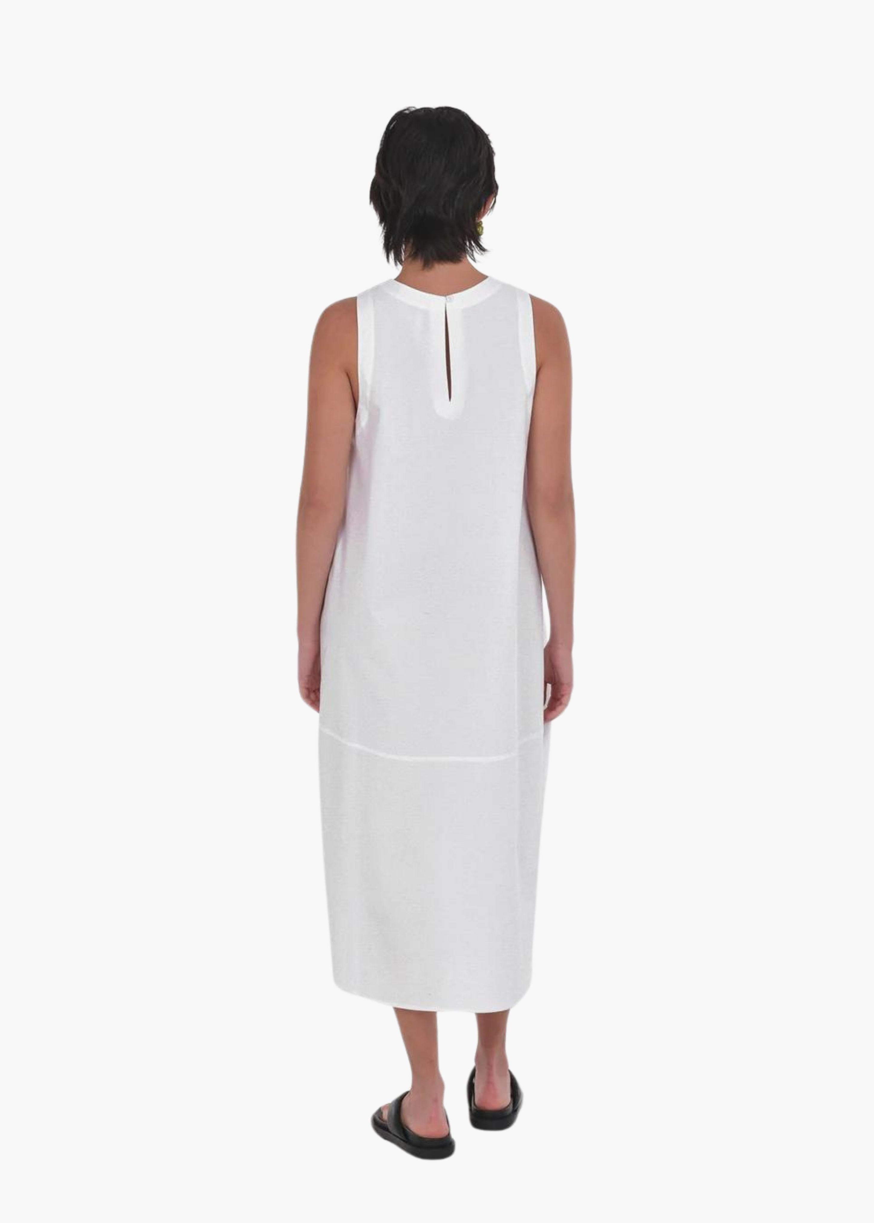 Gala dress, bright white