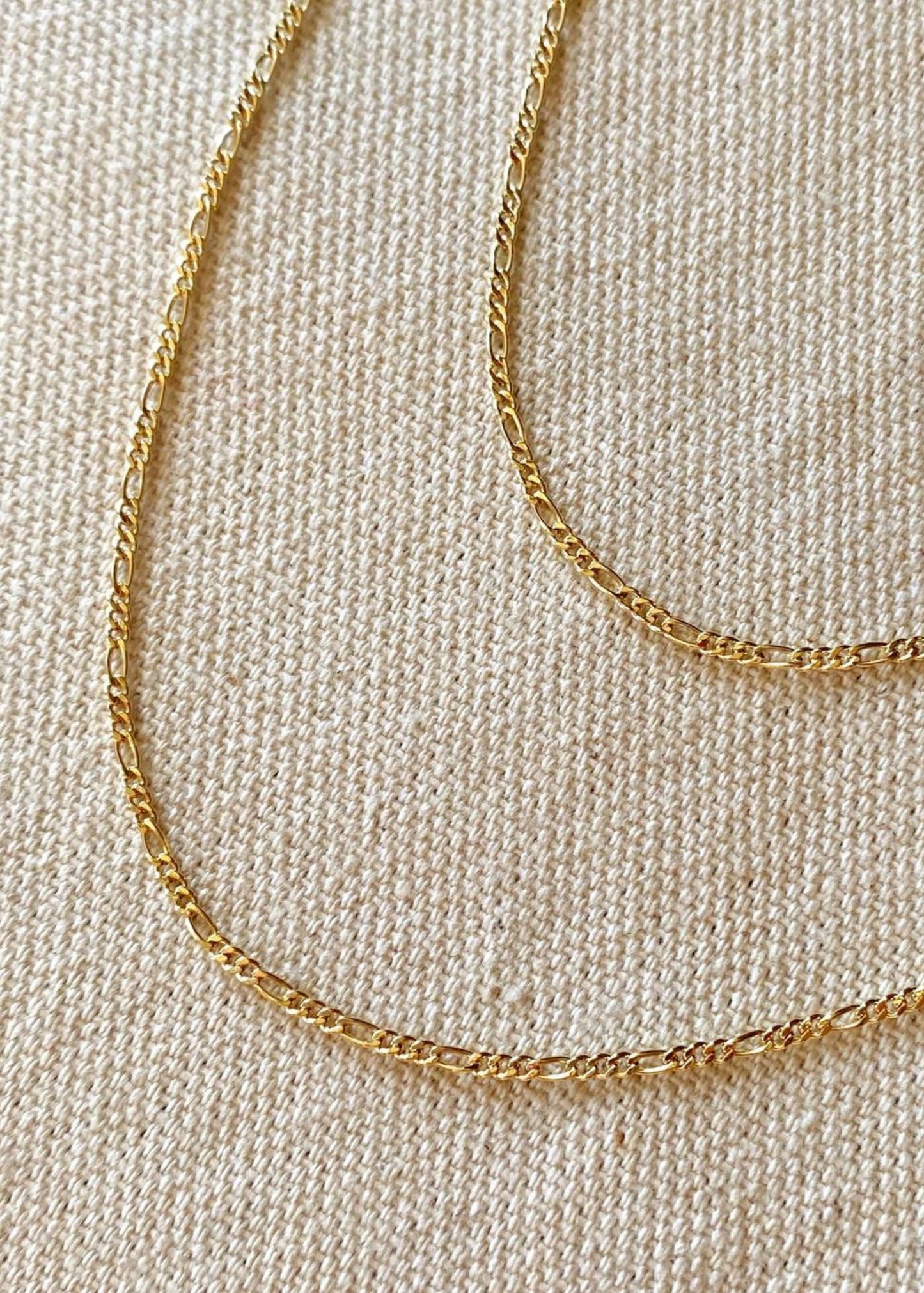 Thin figaro chain, 1.5mm