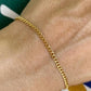Cuban bracelet, 2mm