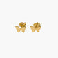 Mini butterfly stud earrings