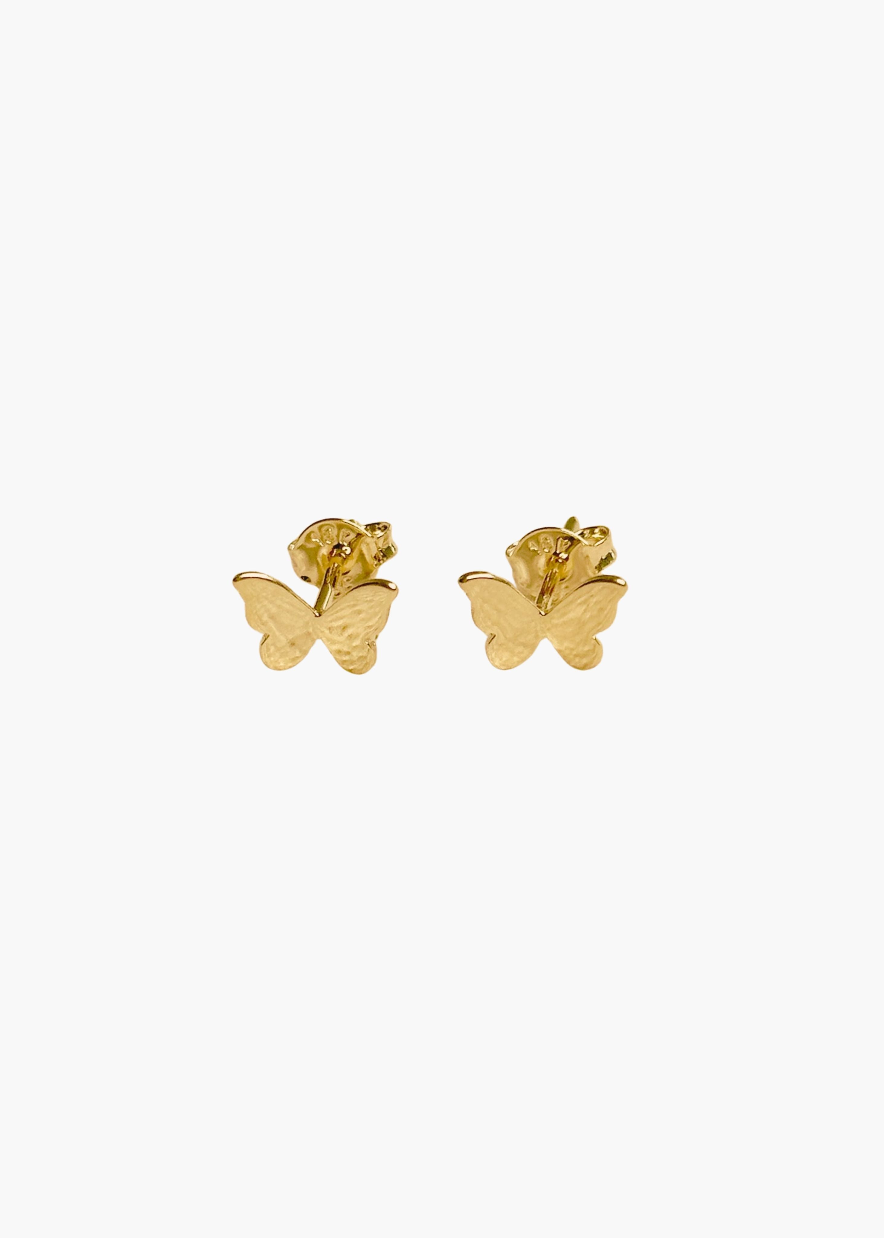 Mini butterfly stud earrings
