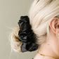 Shadow satin jumbo scrunchie