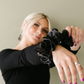 Shadow satin jumbo scrunchie