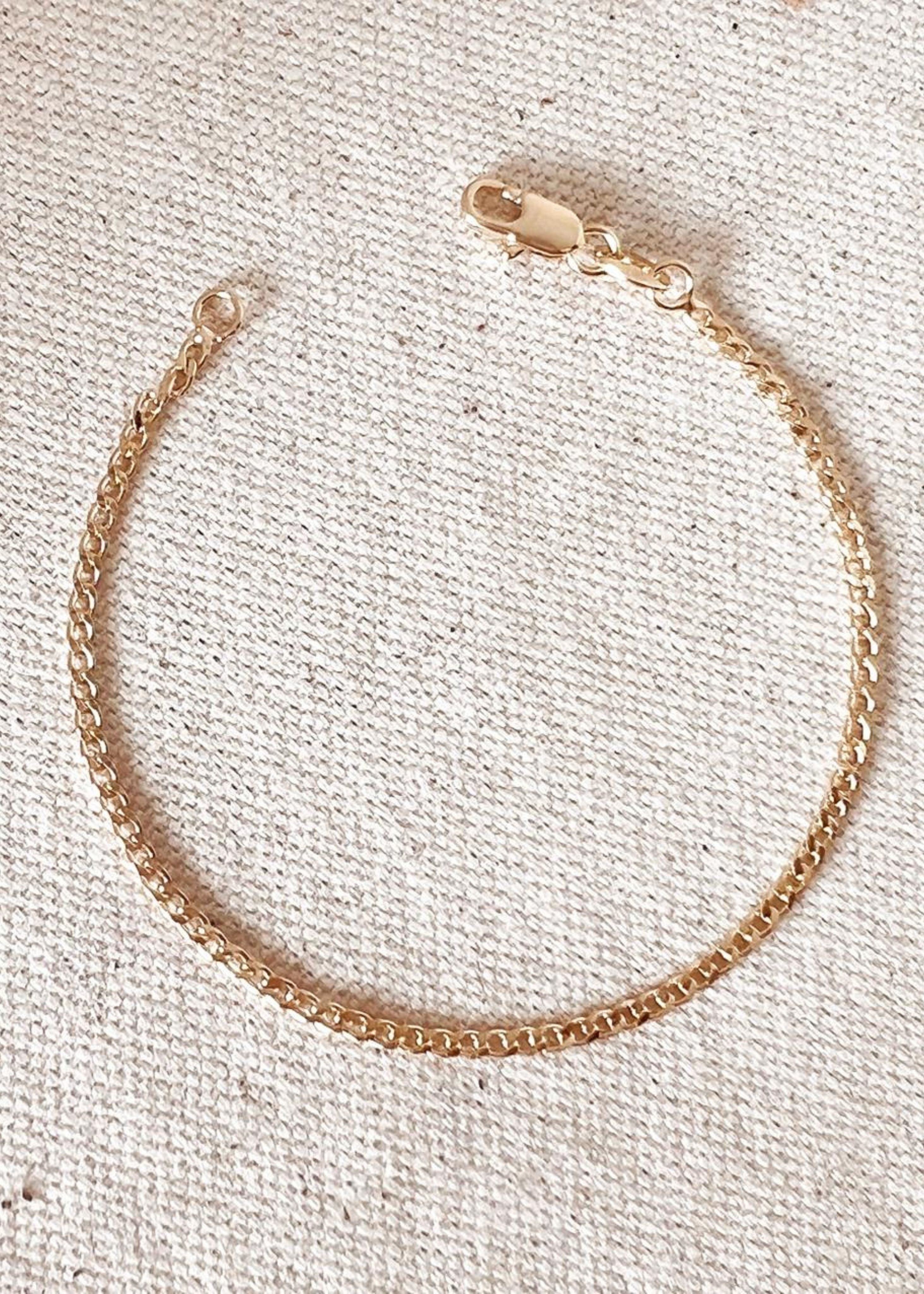 Cuban bracelet, 2mm