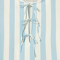 Wide stripes puff sleeves dress