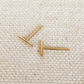 Petite bar stud earrings