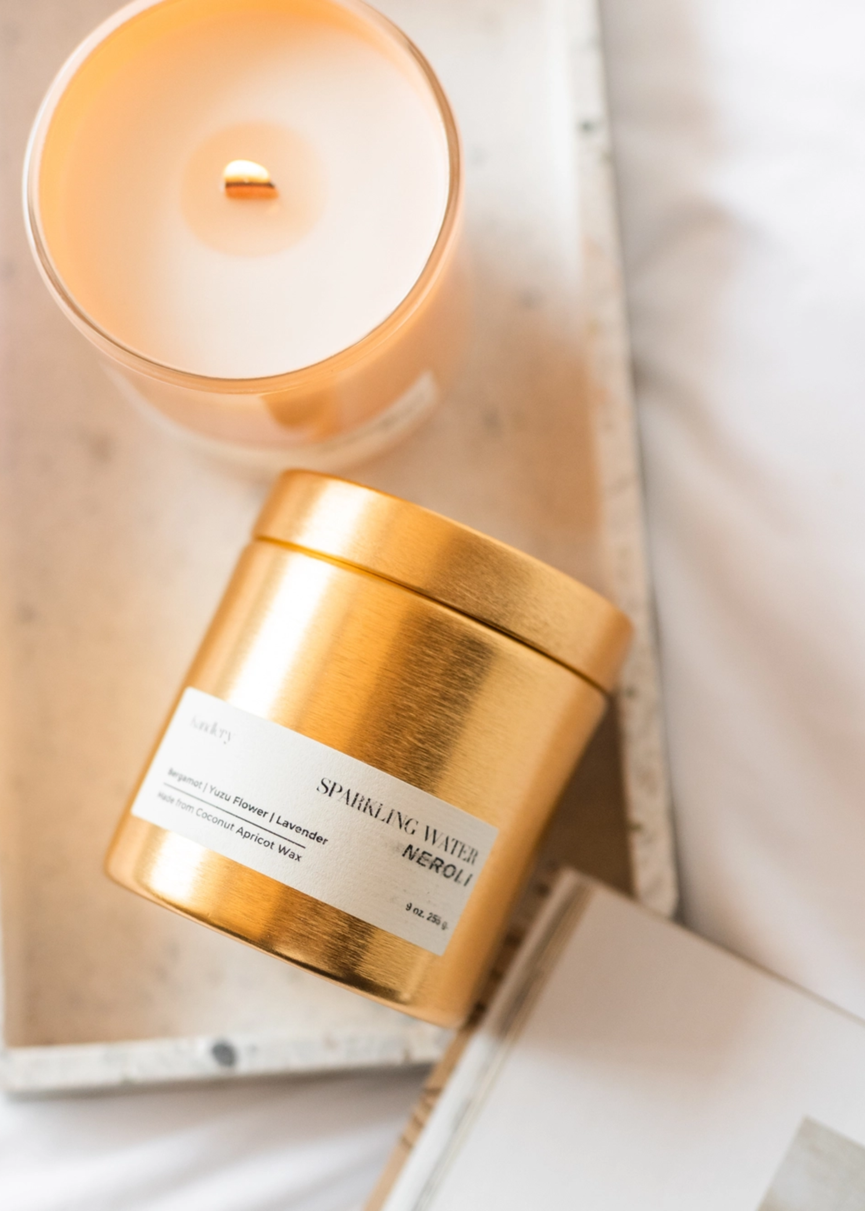 Yuzu shiso leaf candle