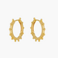 Hoop earrings with ball detail