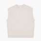 Aran vest, oat