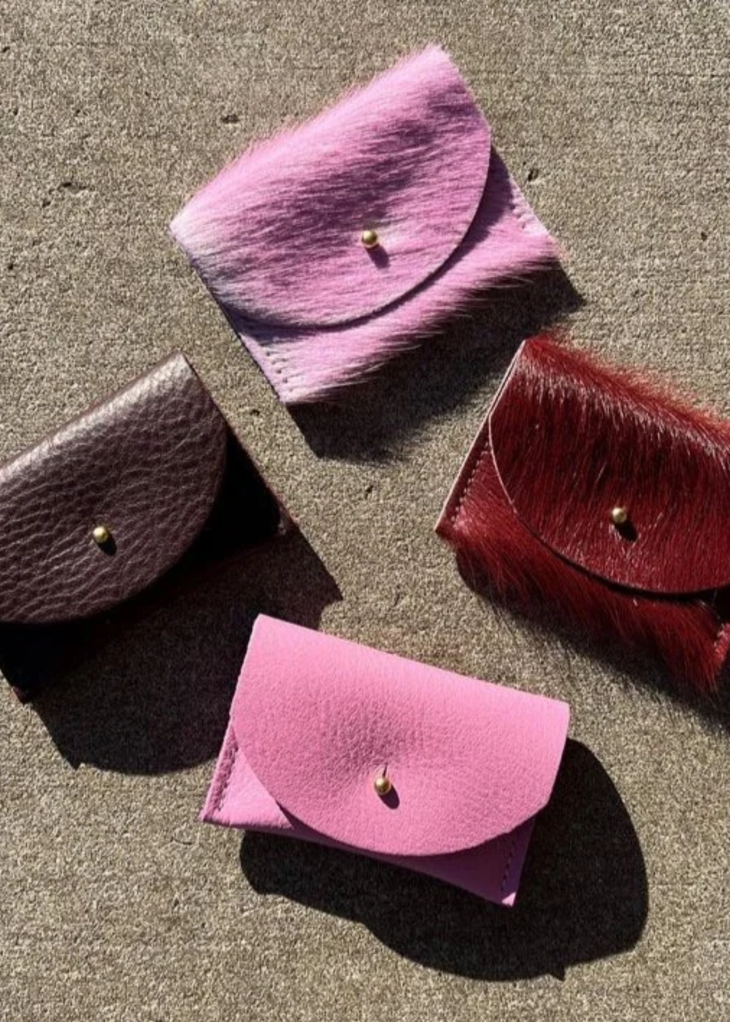 Cardholder, sorbet leather
