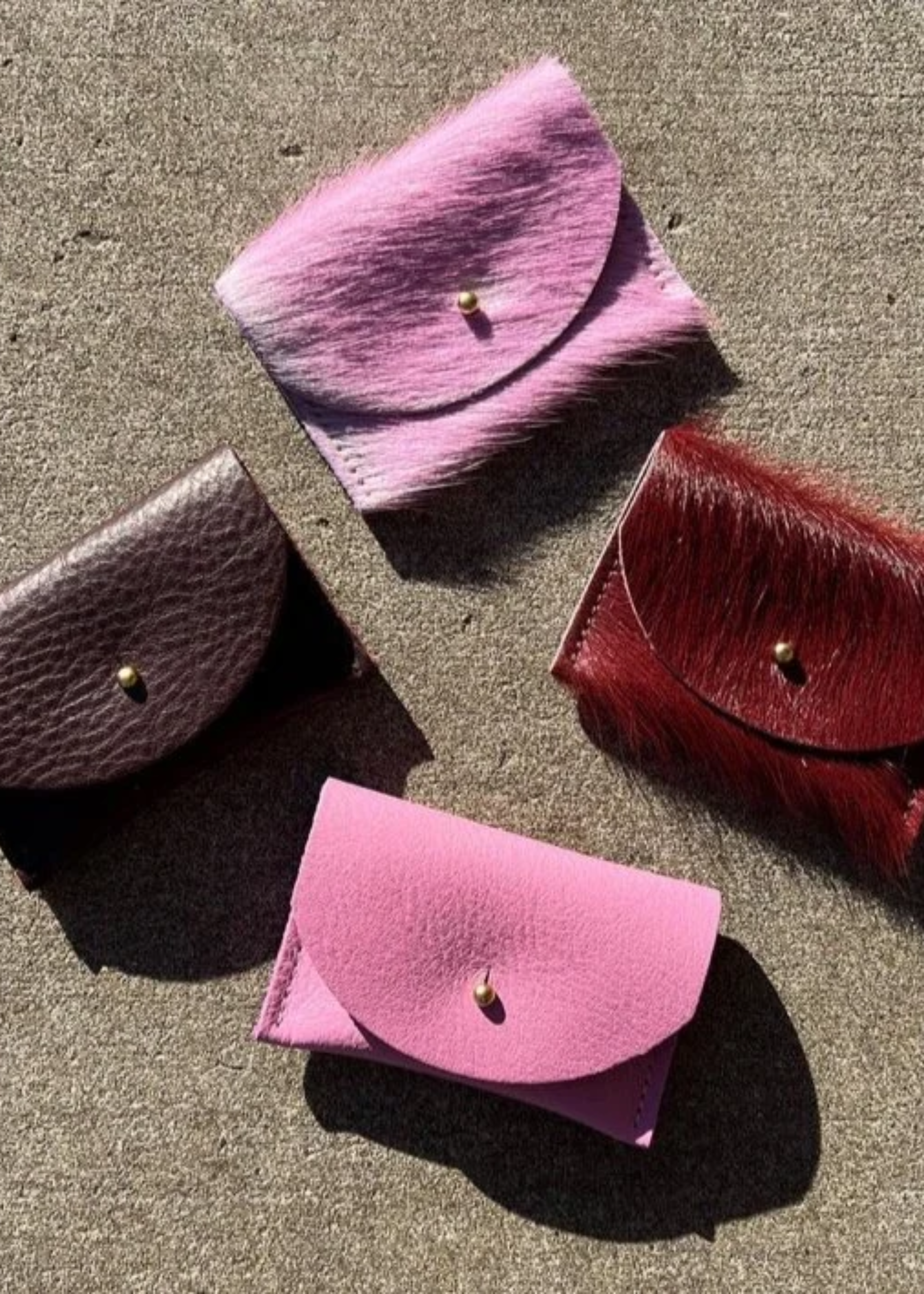 Cardholder, sorbet leather