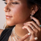 Alex chain studs, silver