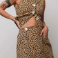 Shell skort, leopard