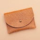 Cardholder, peach cowhide