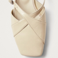 Adria leather mules, onix cream