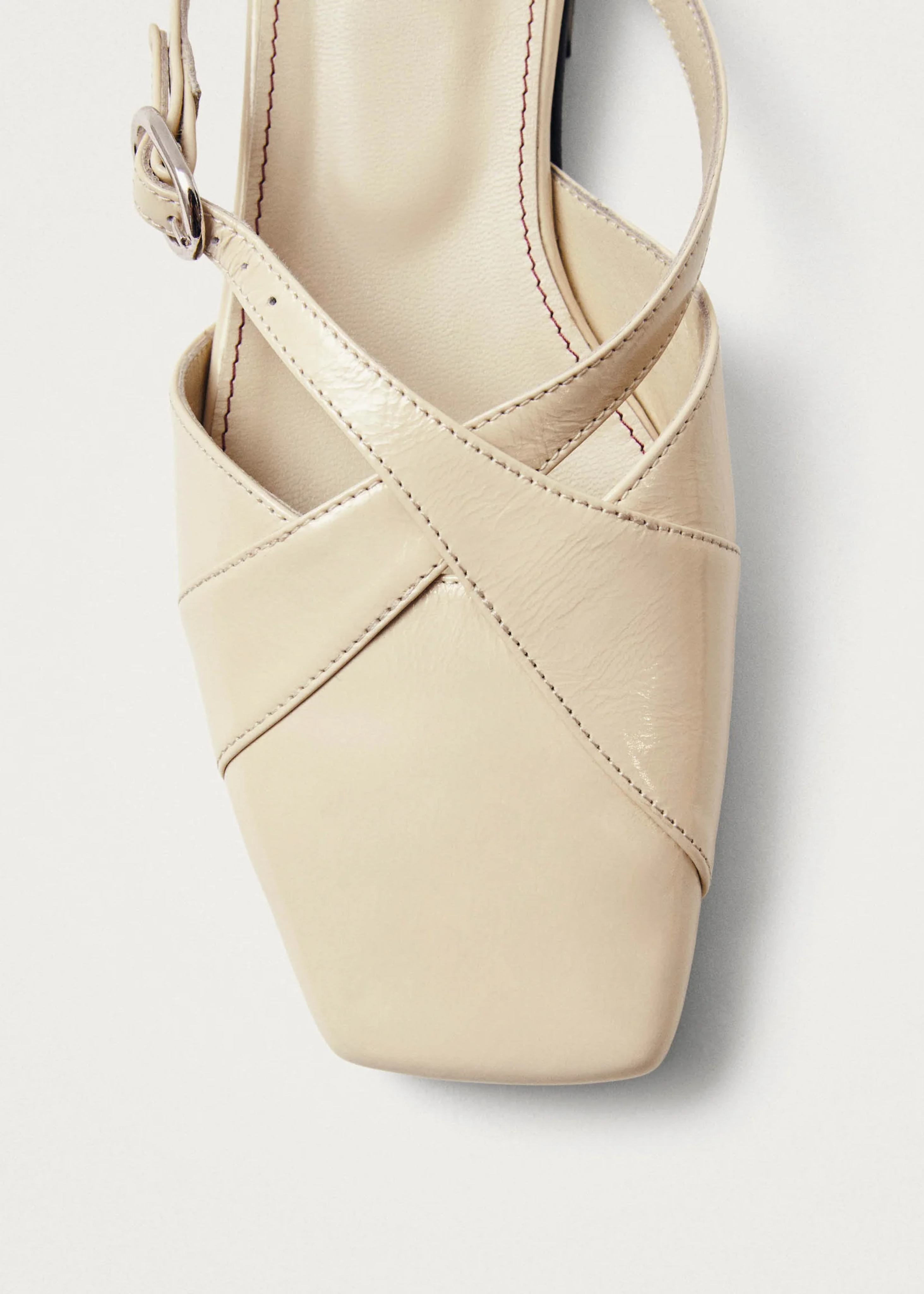 Adria leather mules, onix cream
