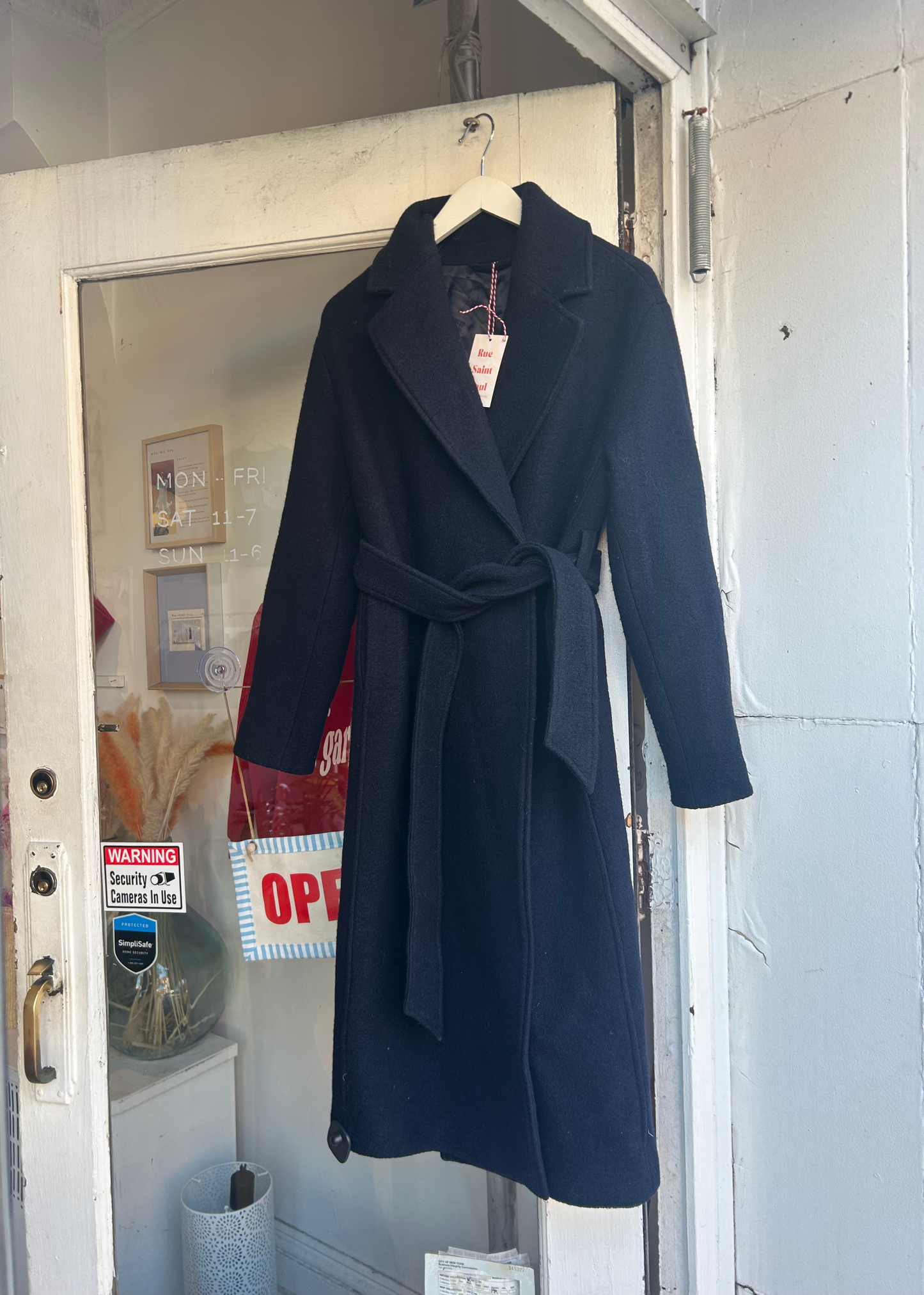 & Other Stories long coat, navy