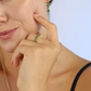 Emerald dangling earrings