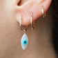 Thin small hoop earrings