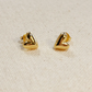 Uneven heart earrings