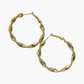 Twisted hoop earrings